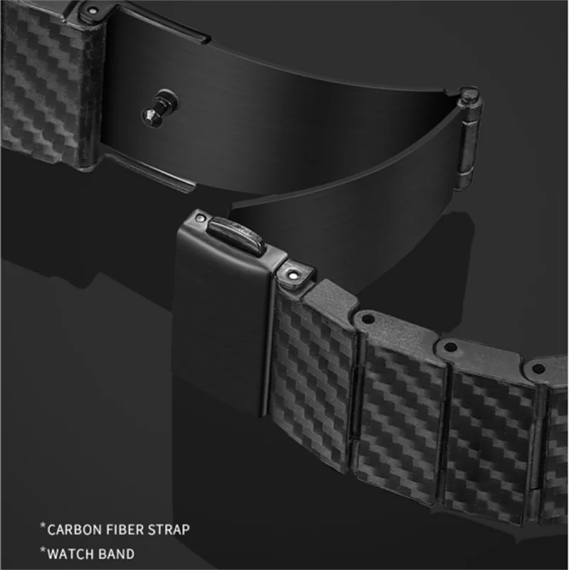 No Gaps Carbon Fiber Strap For Samsung Galaxy Watch 7 FE 6 4 classic 44mm 40mm correa Bracelet Samsung Galaxy 5 Pro 45mm band