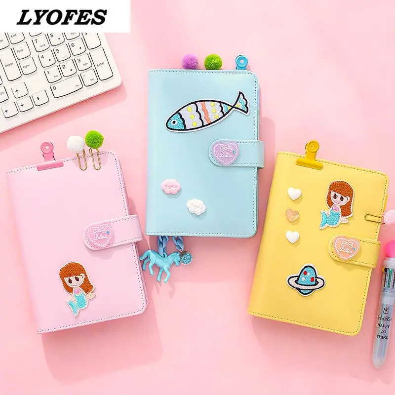 Cute Things Grid Notebook Scrapbook Diary Sketchbook Note Book for Girls  Office School Stationery - AliExpress