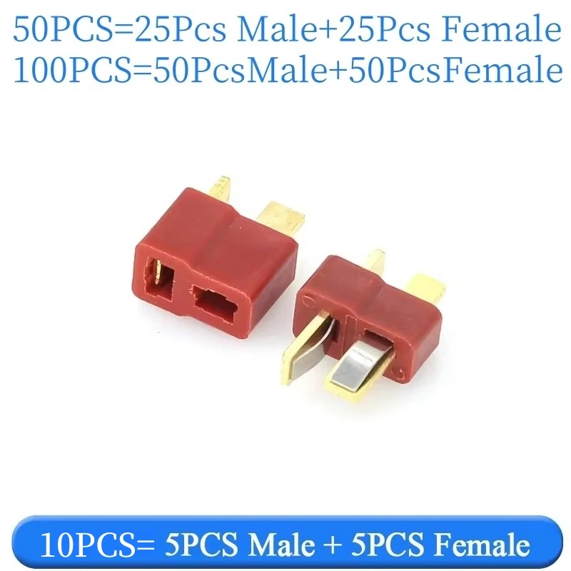 Connettori T Plug Deans 10 Paia Di Connettori A T Deans Per Batterie RC LiPo – Spinotti Maschio/femmina, 50A, Placcati In Oro Domestic Girlfriend 11 - Foto 7