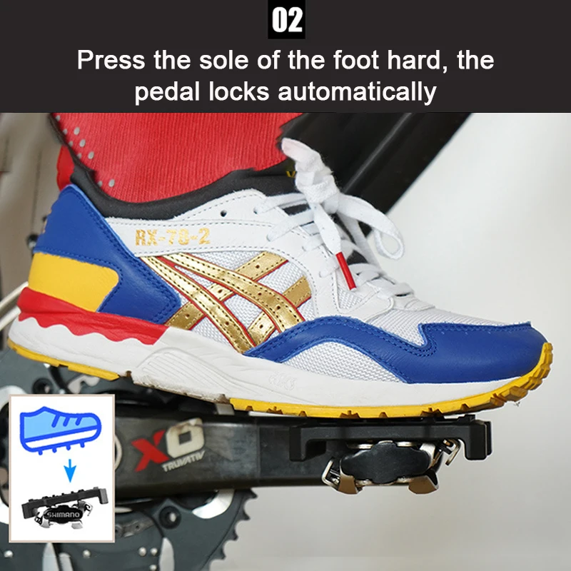 bicycle pedal adapter MTB Bike Pedal Converter Bicycle Clipless Pedals Self-locking Adapter for Shimano M520/M540/M8000/M9000