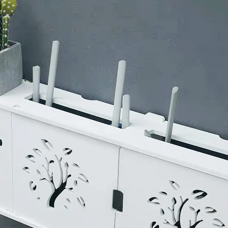 Large Wireless Wifi Router Storage Box with Cable Organizer