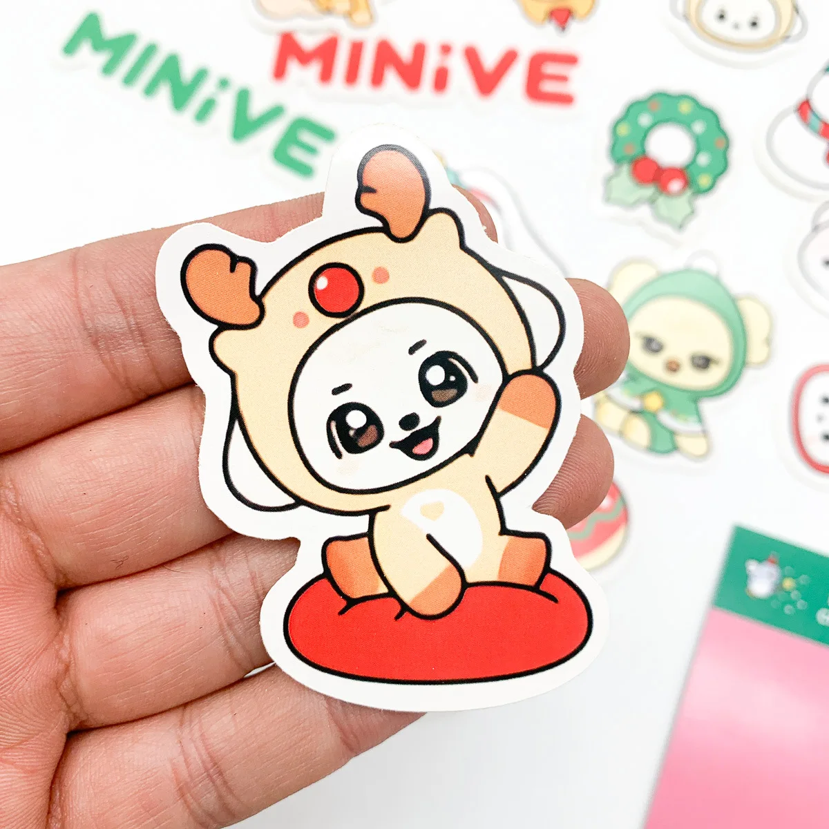 KPOP IVE Christmas MINIVE Cartoon Character Yujin Wonyoung Leeseo