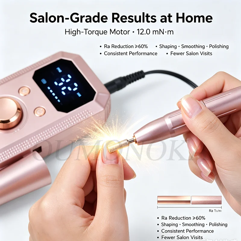 Kit Professionale di Strumenti e Attrezzature per Unghie, Set di Fresa Elettrica per Manicure con Punte e Accessori per Nail Art - immagine 3