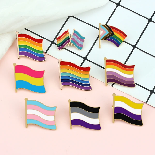 Spille Pride Arcobaleno | 12 Pezzi Colorati | Per LGBT, Borse, Cappelli E Abiti - Foto 11
