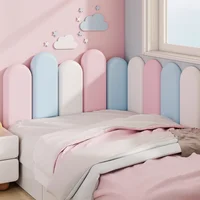 1PC 40x20cm Nordic Style Headboard Bedroom Head Board Stickers Room Anti-collision Wall Panels Home Decoration 5