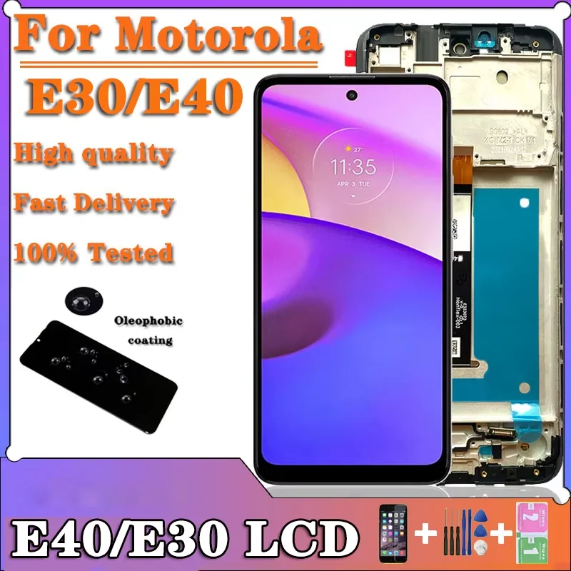 DISPLAY LCD VETRO TOUCH SCREEN SCHERMO PER MOTOROLA XT2229 MOTO E32S