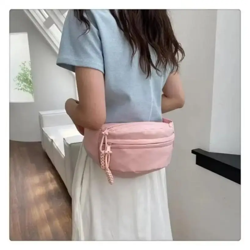 1 Pcs New Trendy Crossbody Bag Summer Sports Chest Bag Niche Versatile Canvas Casual Bag for Women