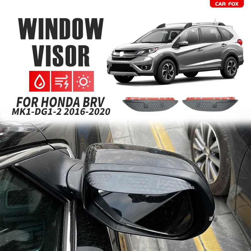 

Для Honda BR-V MK1 DG1 DG2 2016-2020 негибкий акриловый автомобильный зеркало заднего вида защита от дождя Защита от дождя