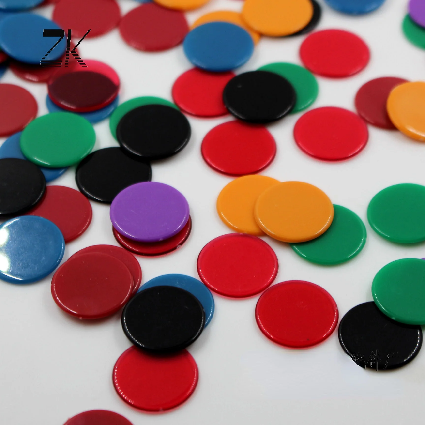 600PCS Colorful Round Bingo Game Cards Count Bingo Chips Counting Discs Markers for Carnival Math GamesTransparent disc