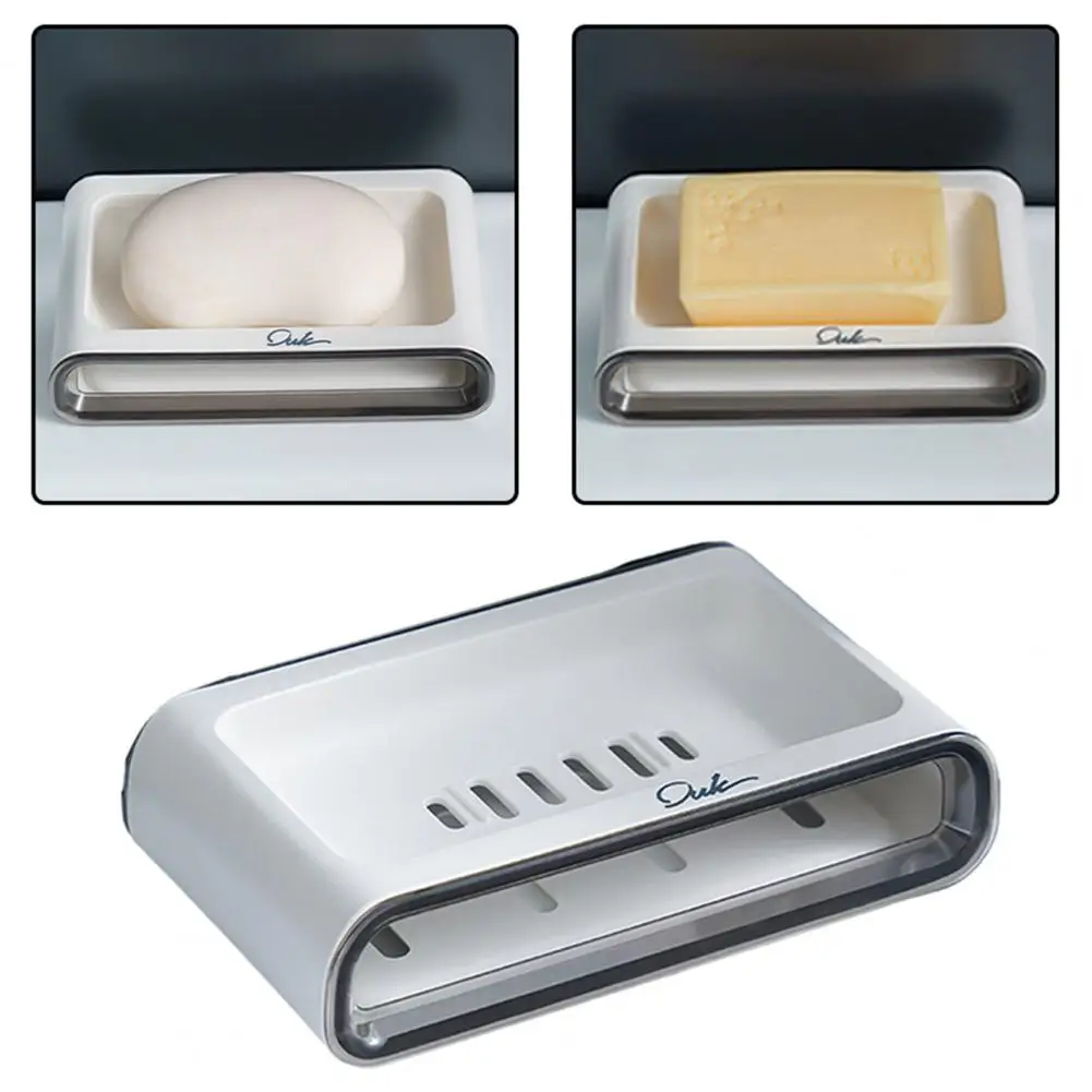 

Soap Dish with Removable Side Panel Durable Soap Dish with No Burrs Removable Side Panel Soap Dish Quick Drying Space No-punch