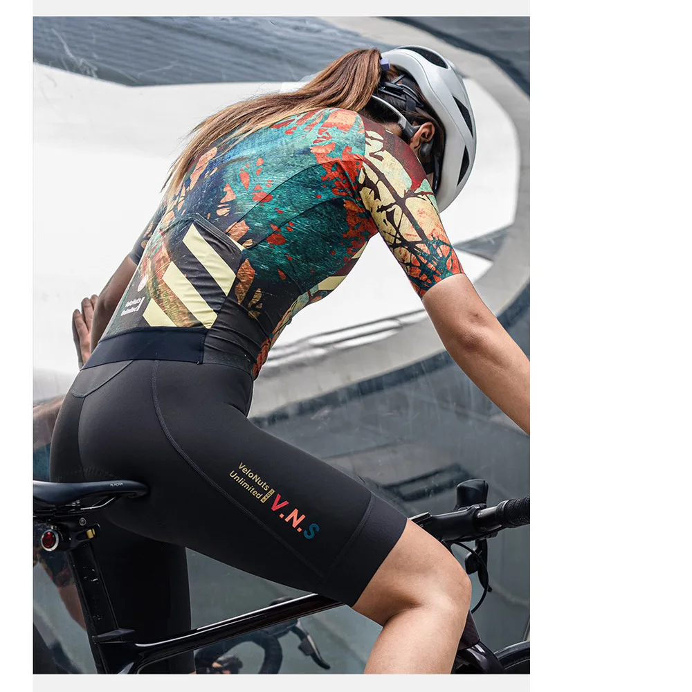 VNS Little Skull "Wanxiang" Goethe Women's Short Sleeve Top Road Cycling Suit Breathable Summer_voghion.com