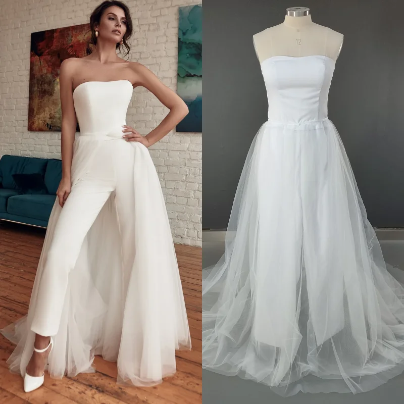 Combinaison Mariage Avec Traine