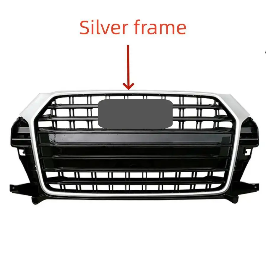 

Решетка для переднего бампера автомобиля, решетка для Audi RSQ3 для Q3/SQ3 2016 2017 2018 (установка для RSQ3 Style), автомобильные аксессуары