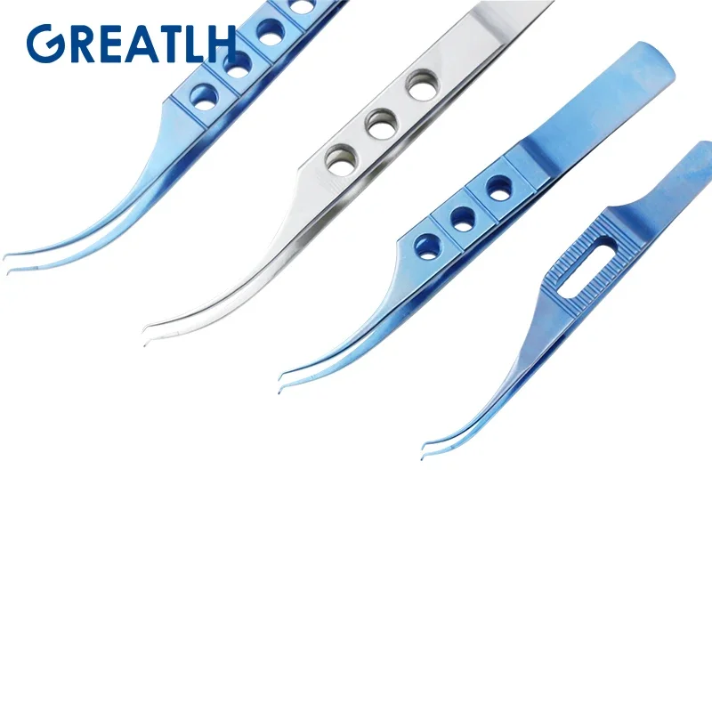 Ophthalmic Colibri Beaked Toothed Forceps Fine Pierse Tips Tweezers Dental Ophthalmic Surgical Instrument 1pcs