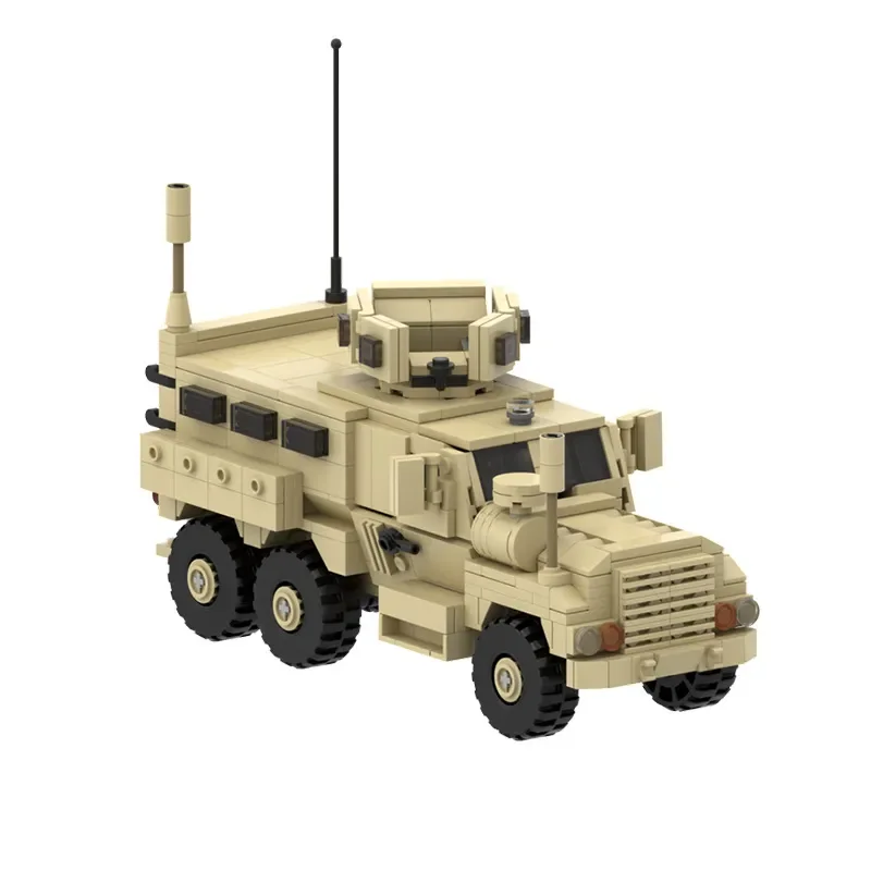 

MOC WW2 Military US Armed Forces Iraq War Army the Cougar Mine Resistant Vehicle Building Blocks Brick Toy for Children Gifts