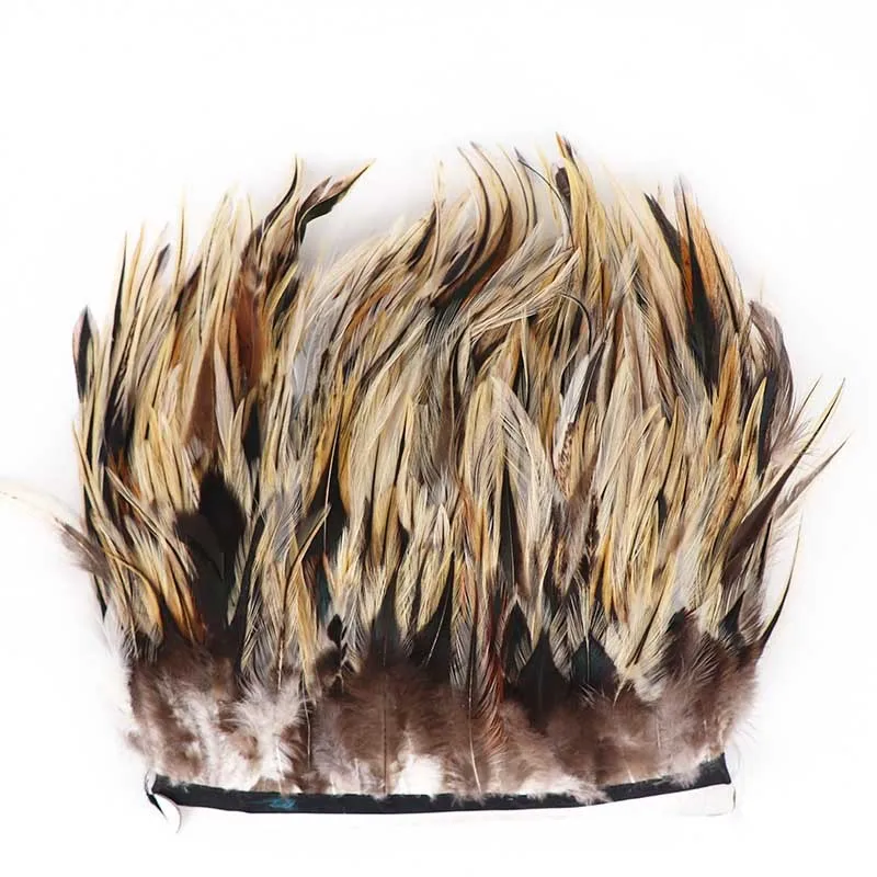 

10Meter Pheasant Chicken Feathers Trims Ribbons Fringes for Clothes Diy Wedding Party Dres Headdress Handicraft Accessorie Plume
