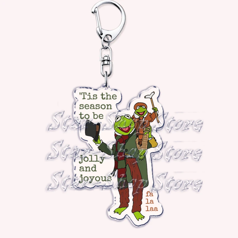 Lustige süße Weihnachts-Schlüsselanhänger für Accessoires, Tasche, der Frosch Gonzo, Miss Piggy, Schlüsselanhänger, Schmuck, Freunde, Urlaubsgeschenke – Detail 30