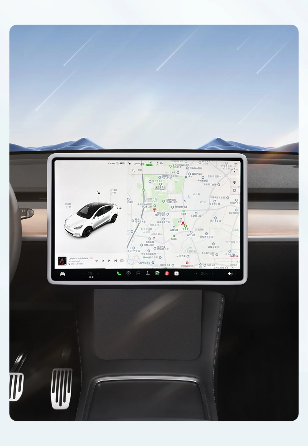 For Tesla Model 3 Y Highland Juniper 2025 Silicone Protective Trim Internal rear