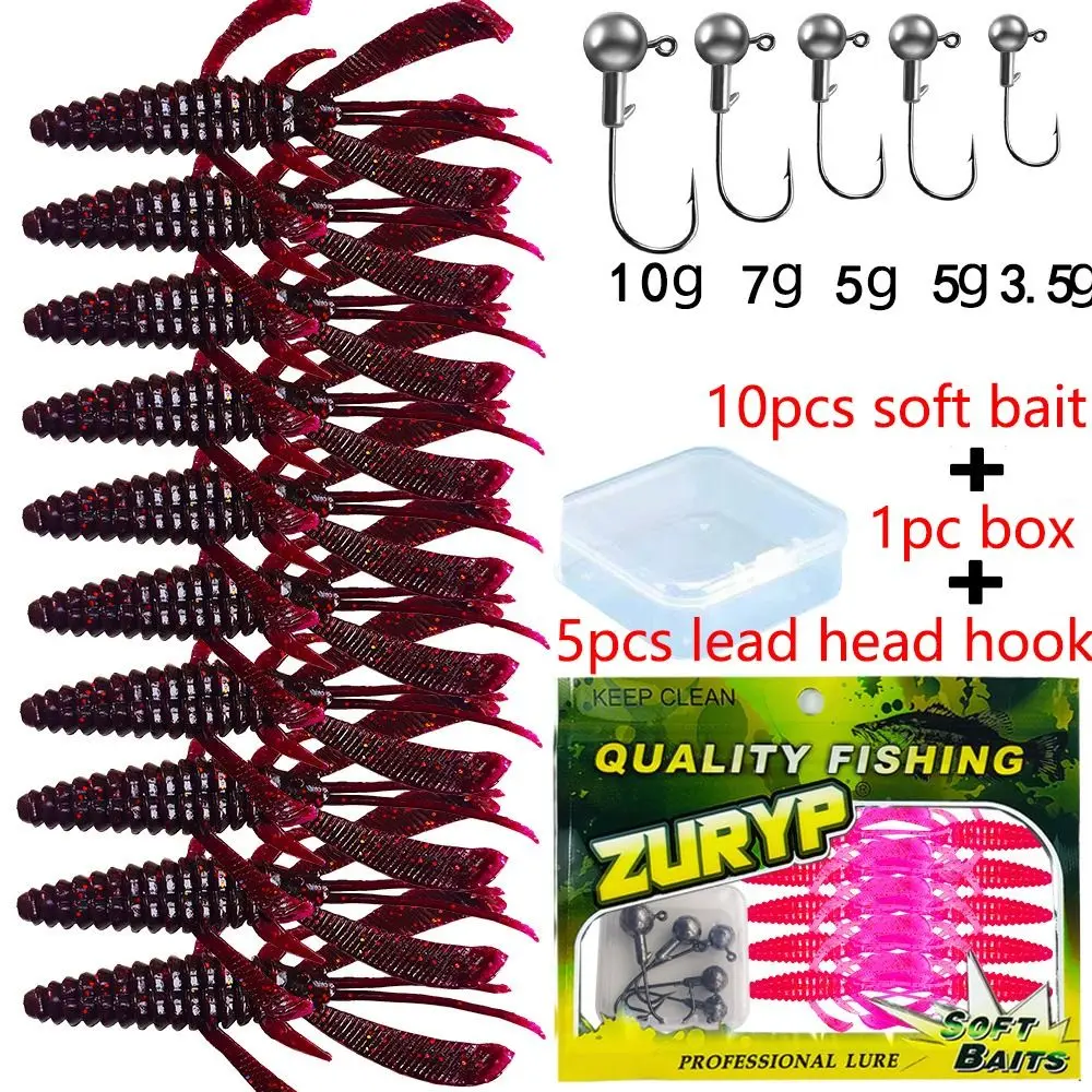 

Мягкая силиконовая рыболовная приманка 8,3 см 3,5 г с крючком со свинцовой головкой, плавающая креветка