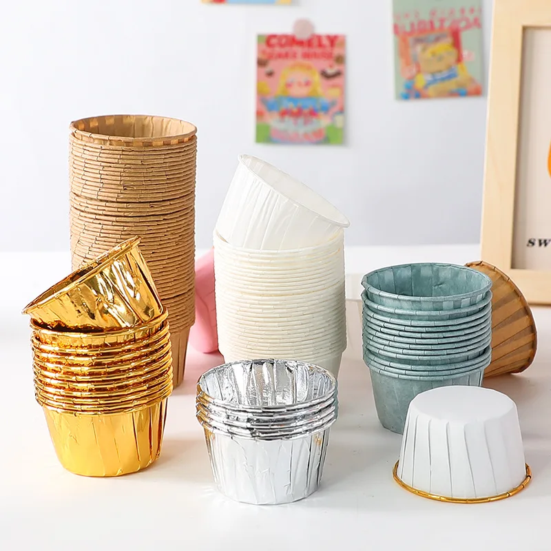 Mini Cupcake Vormpjes Papier - 3,8 cm (50 stuks)