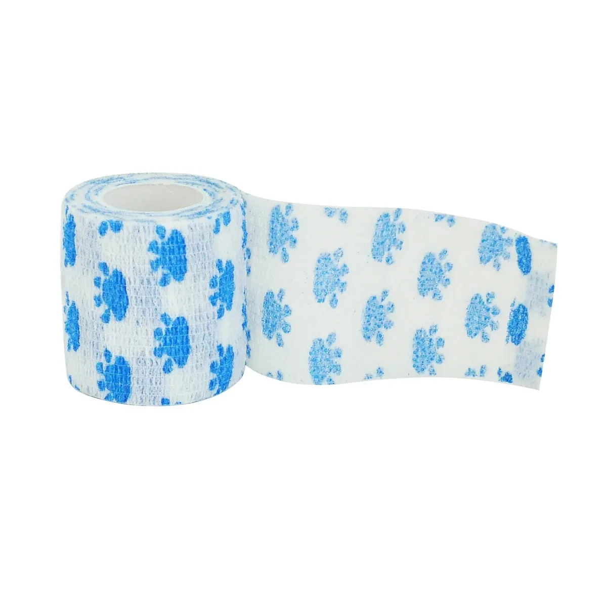 Blue paw Printed Motion Self Adhesive Elastic Bandage 4.8m Sports Wrap Tape for Finger Joint Knee