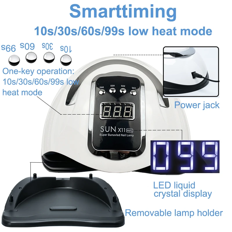 66 LED UV Lamp For Nails Gel Polish Nail Drying Lamp With Smart Sensor Gel Lamp For Manicure Machine Nail Art Salon Equipment 5