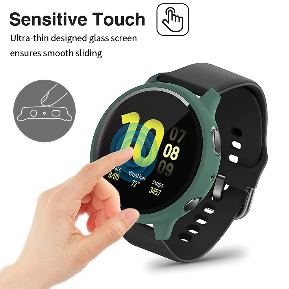Full Coverage Matte Screen Protector and Case Bundle
