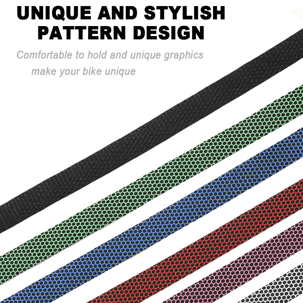 BUCKLOS Road Bike Tapes Silicone Bike Handlebar Cover Soft Anti-slip Bike Handlebar Tapes Band Racing Bicycle Handle Strap