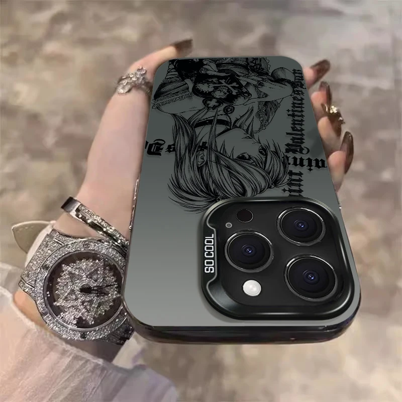 Matte Anti-Fall Anime Death Note Phone Case