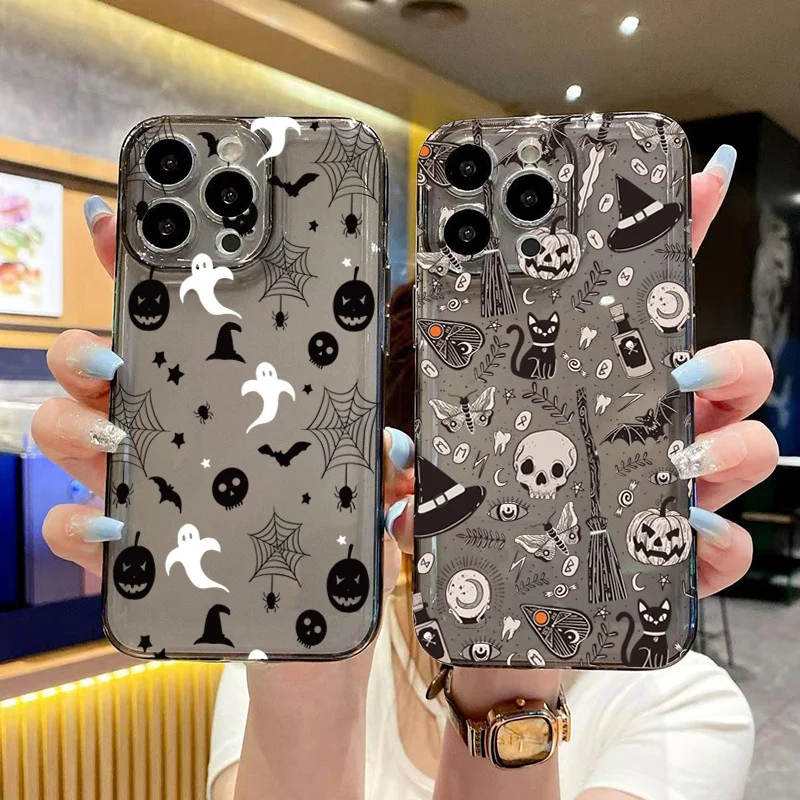 Spooky Ghost Cartoon Halloween Phone Case Cover