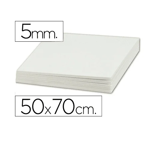 Carton pluma liderpapel doble cara 50x70 cm Blanco