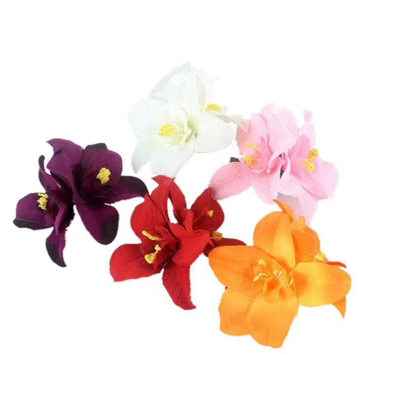 Pinza de pinza de flores, pinzas para el pelo de flores hawaianas, pinzas  de pelo de flores coloridas para mujeres (A3)