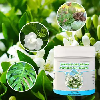10g/200g Water Soluble Bloom Fertilizer for Flowers Plant Nutrient Powder Rapid Rooting Powder Water Soluble Strong Rooting Grow 1