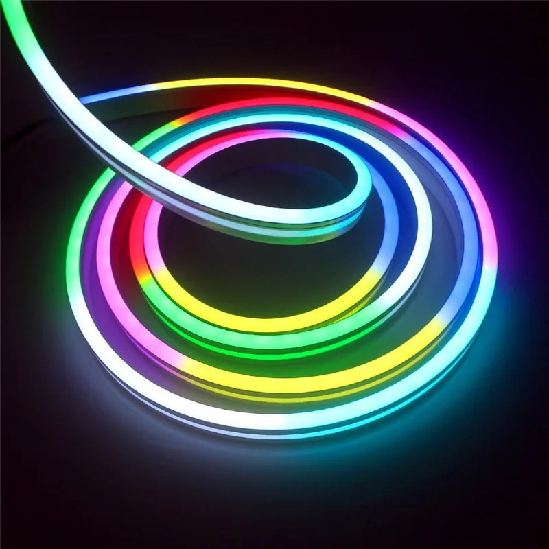 

ws2811 RGB DIY Neon Led Flexible 12V Outdoor Waterproof Strip Lights For Room Decor Bedroom Gaming Room Decoration Lighting Lamp