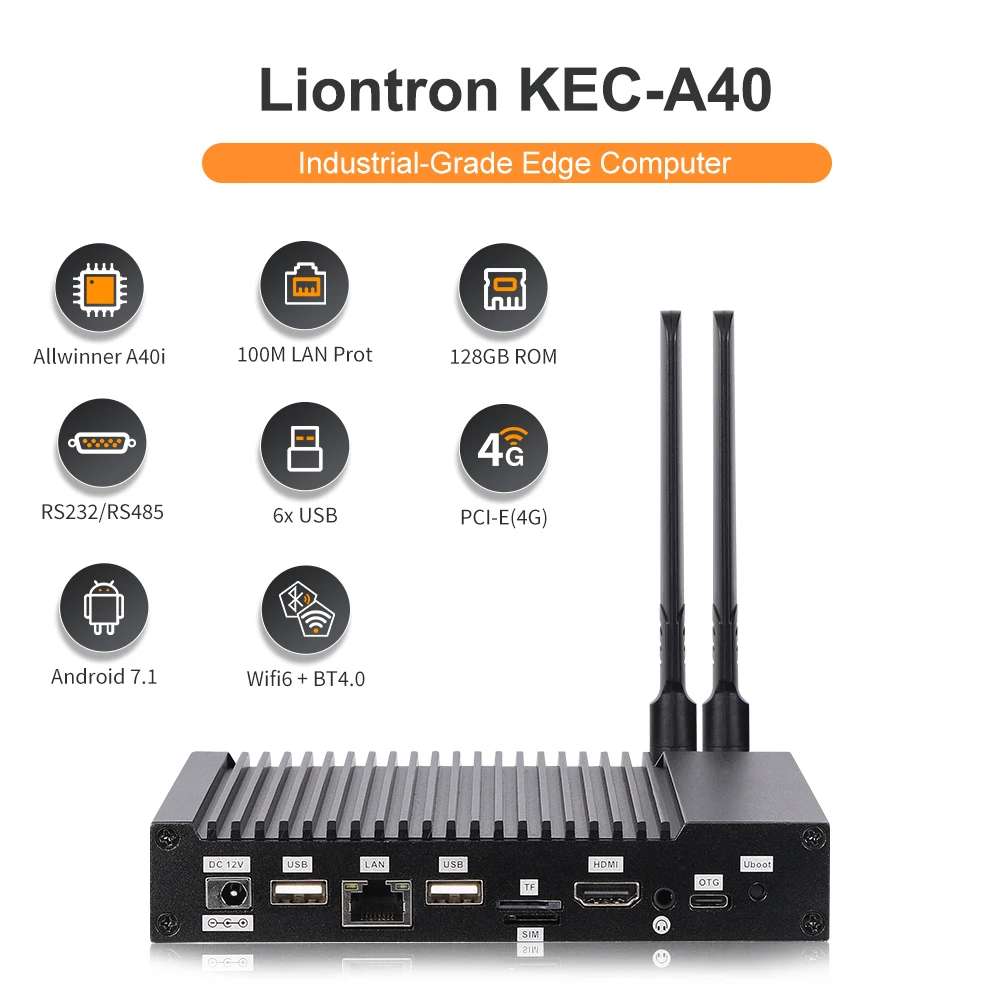 

Liontron Mini Desktop Computer Allwinner A40i Quad Core Android Linux High Cost Performance CPU for Edge Computing