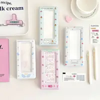 INS Style Korean Cute Life 4 Cut Photo Collection Book Star Minimalist style Idol Photocard Binder 4 Grid Card Storage Album 1