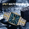 2025 New Luxury Square Sport Man Wristwatch Waterproof Luminous Chronograph Quartz Men's Watches Stainless Steel Men Watch Reloj 2