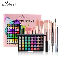 Make Up Set Eyeshadow Lipstick Eyebrow Concealer Powder Brush Complete Makeup Kit For Women Female Beginner Student Full Set 2
