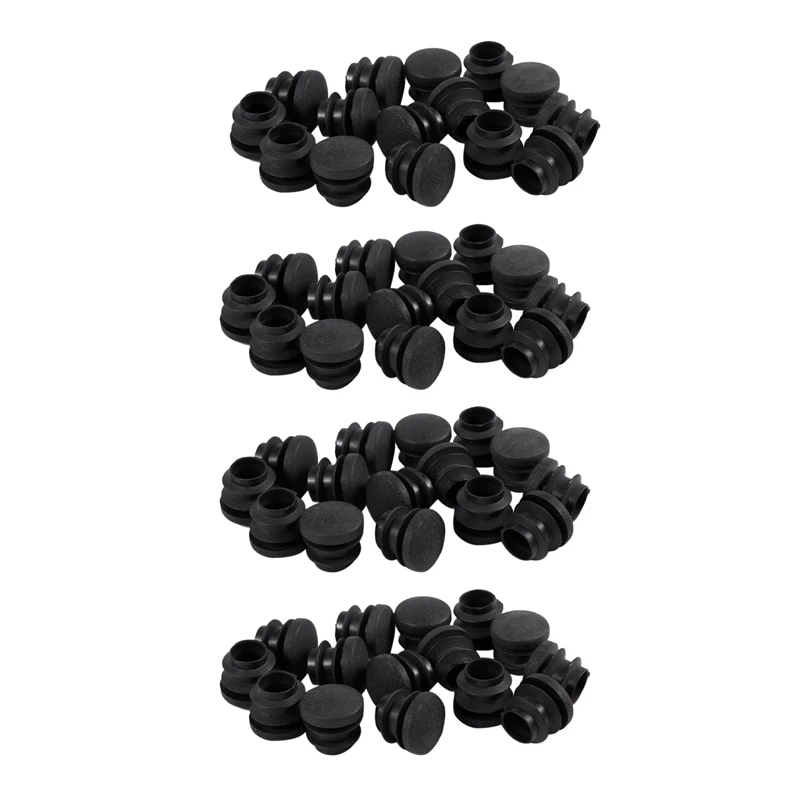 

Retail 60Pcs Black Plastic Blanking End Cap Round Tube Insert Pipe Bung 16Mm