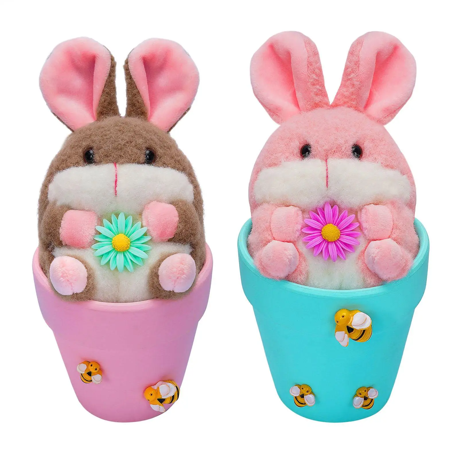 

Spring Easter Rabbit Decor Soft Easter Gift Cute Ornament Bunny Toys Plush Rabbit Doll for Party Holiday Festivals Birthday Kids