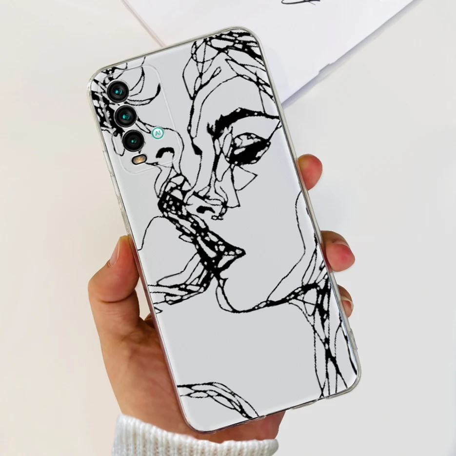 Cute Fashion Painted Clear Silicone Soft Slim Phone Case Cover