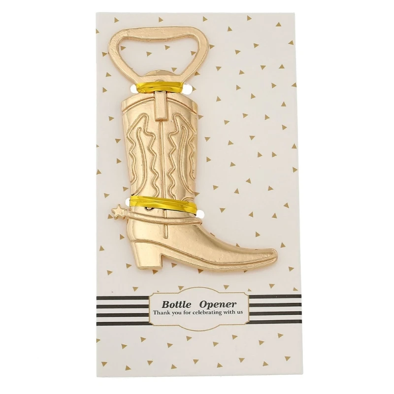 

448B European and American Wedding Gifts Small Beer Corkscrew Gift for Party Guests Cowboy Boot Alloy Beer Bottle Opener