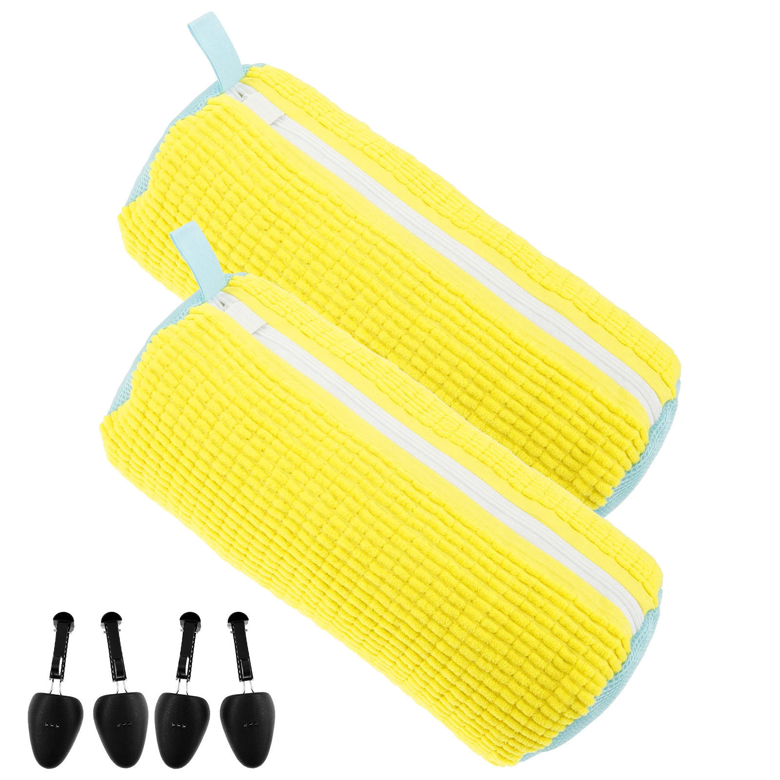 2PCS Sneaker Wash Bag Shoe Cleaning Kit Polyester Fabric Basket Reusable Shoe Laundry Storage Bags for Washer Dryer Wash Home