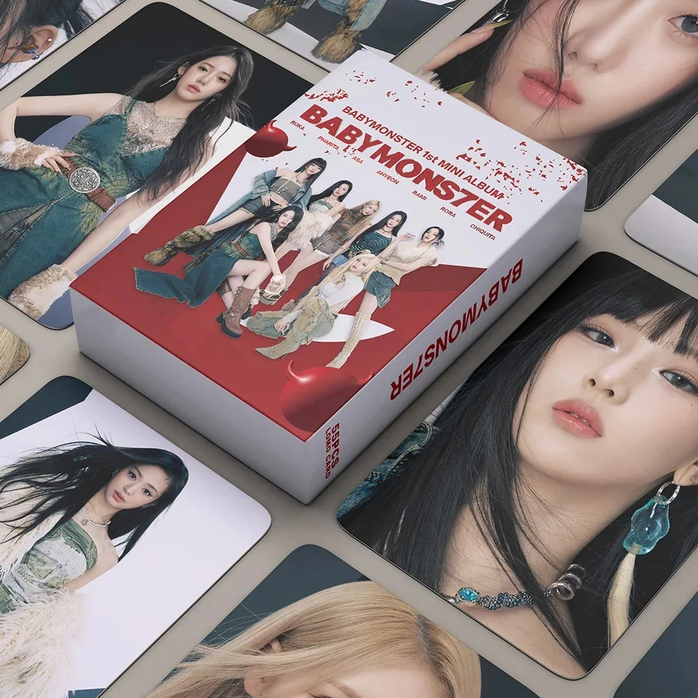 

Новинка, альбом Kpop Idol BABYMONSTER серии BABYMONS7ER, 55 шт./комплект