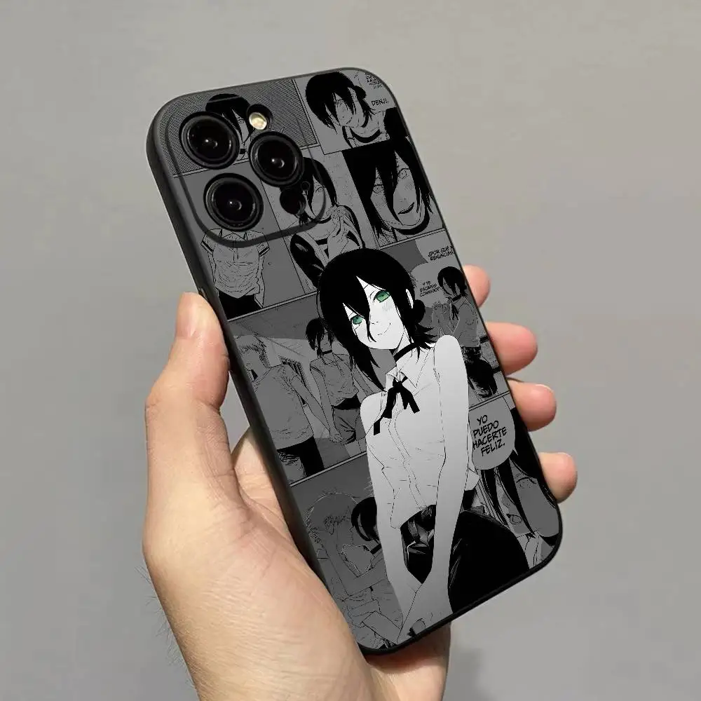 Anime Chainsaw Man Cute Reze TPU Soft Phone Case