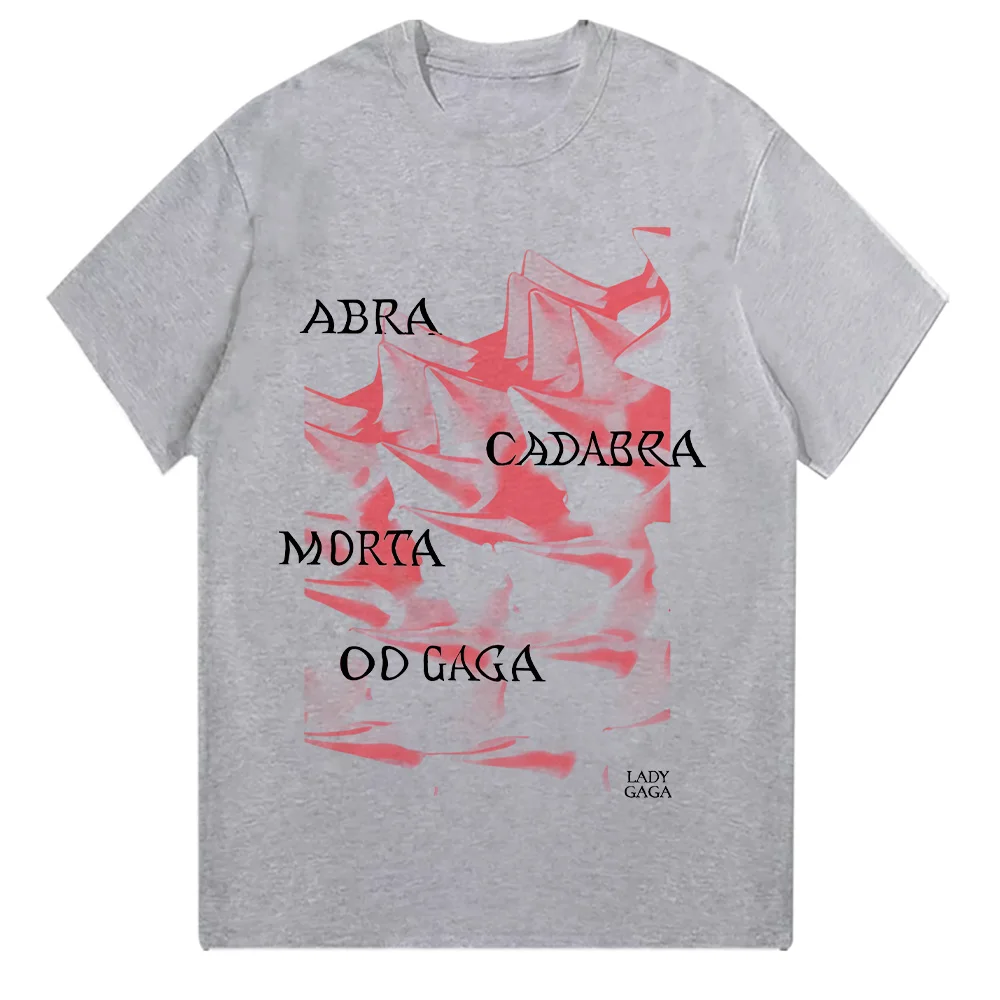 Lady Gaga Abracadabra Hat T-Shirt Men Clothing Short Sleeve Round