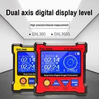 DXL360 DXL360S Dual Axis Angle Protractor Inclinometer Digital Angle Meter Level Gauge Diagnostic Tool with 5 Side Magnetic Base 1