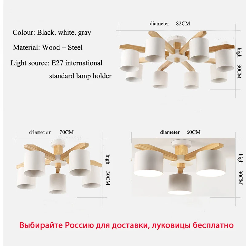 LED Pendant Light Modern Indoor Pendant Lights Bedroom Kitchen Pendant Lamp Living Room Light Indoor Ceiling Chandeliers Home Design E27 Bulb