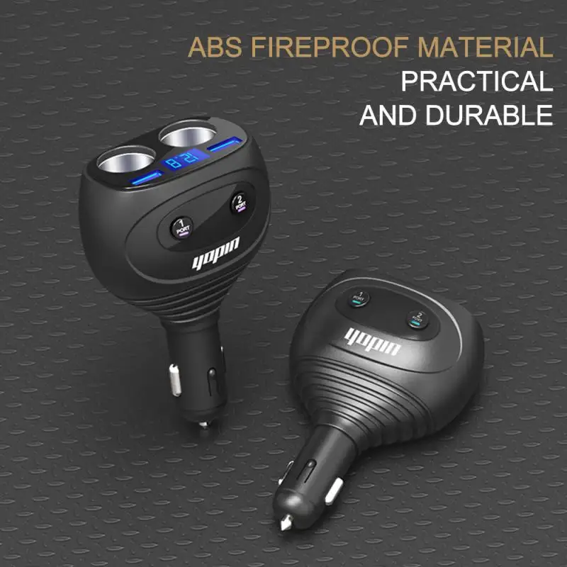 

Автомобильное зарядное устройство QC3.0 USB, быстрая зарядка, четыре с двойным переключателем, автомобильный прикуриватель, многофункциональная автомобильная зарядка, прикуриватель