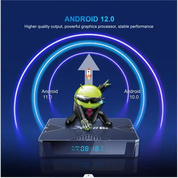 Dispositivo de TV inteligente X98H PRO, decodificador con Android